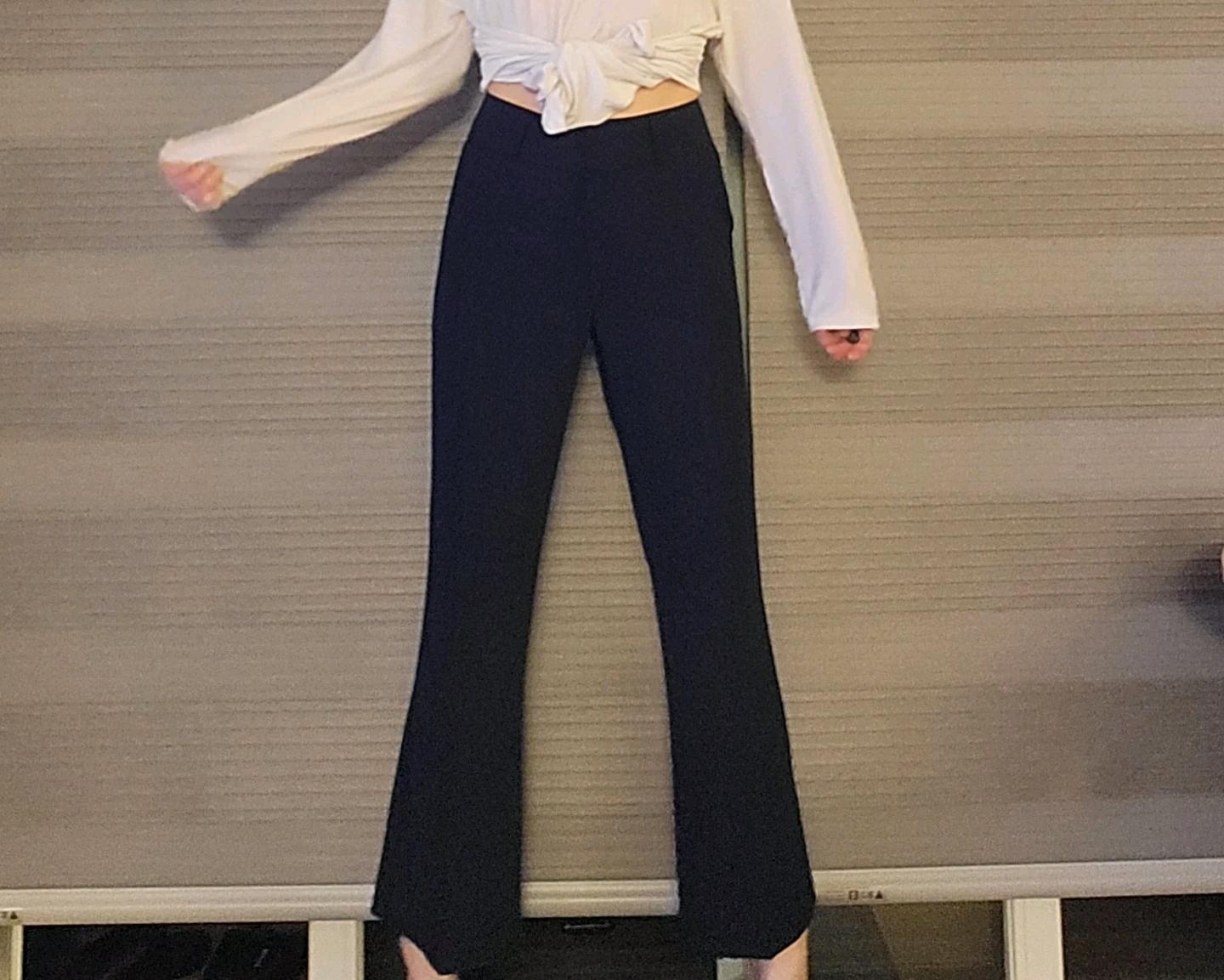 VICKY 여성 블랙 와이드 슬랙스 M 새상품 3