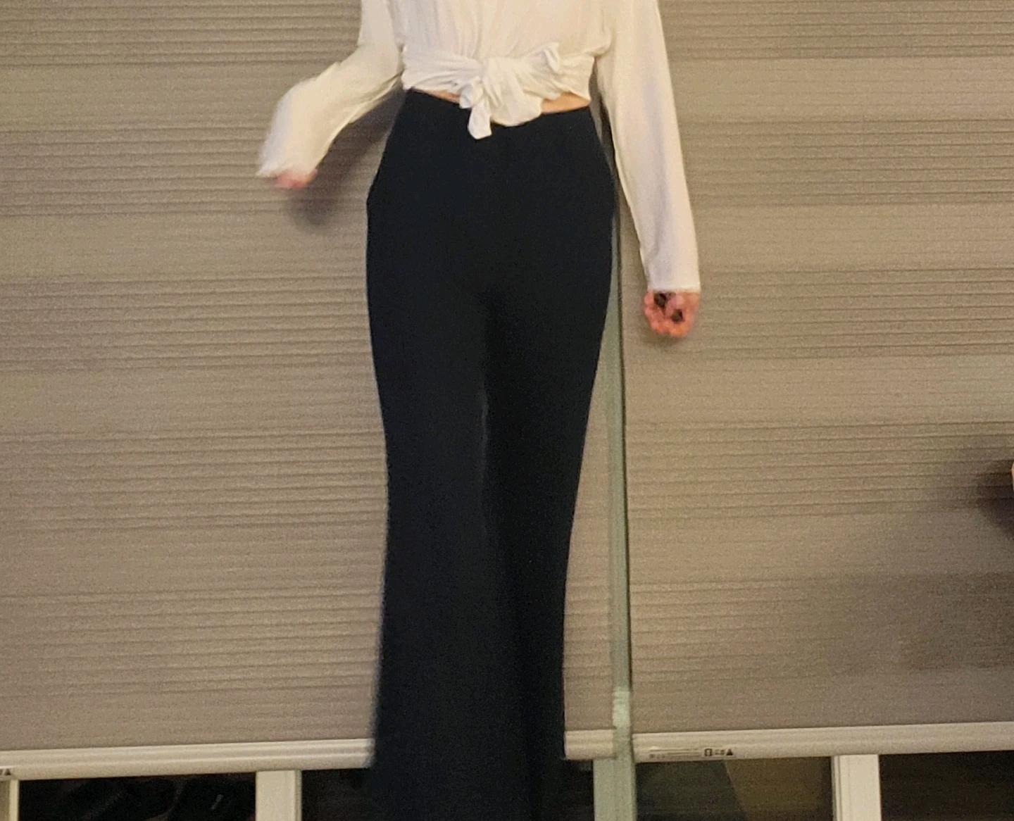 VICKY 여성 블랙 와이드 슬랙스 M 새상품 5