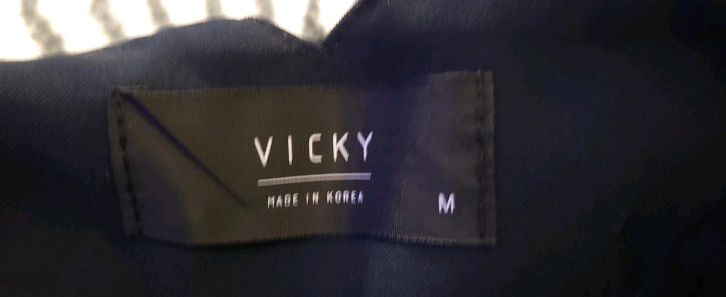 VICKY 여성 블랙 와이드 슬랙스 M 새상품 7
