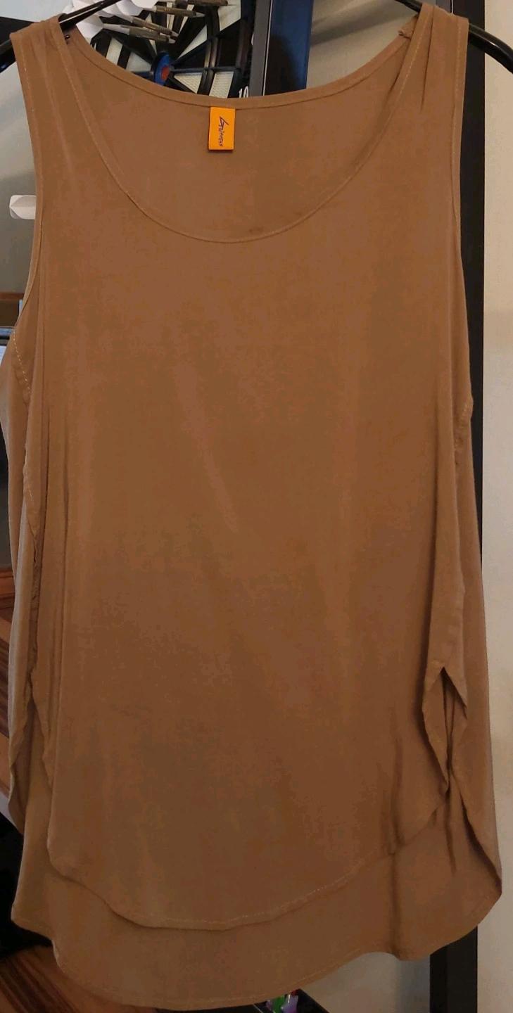 기네스 브라운 민소매 레이어드 블라우스  3