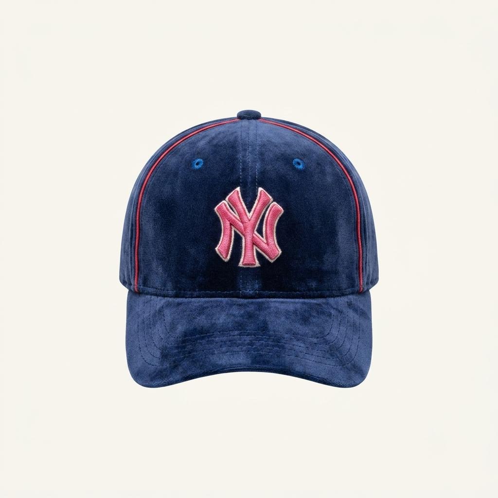 00s MLB 올드스쿨 뉴욕 메츠 벨벳 베이스볼 캡 3480 1