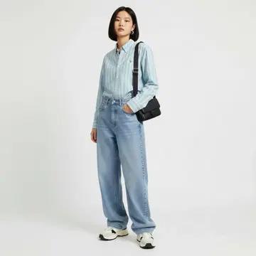 [6/55~66] 폴로 랄프로렌 스트라이프 셔츠 하늘색 4