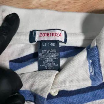 [L/95] 폴로 랄프로렌 반팔 카라티 스트라이프 4