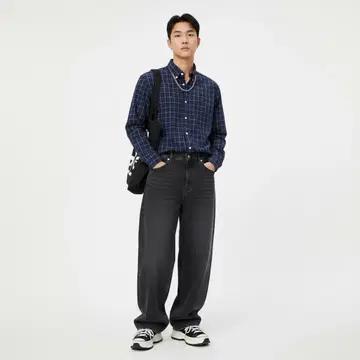[M/95] 폴로 랄프로렌 체크 셔츠 네이비 4