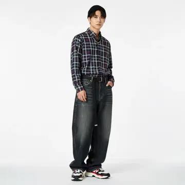 [XS/95] 브룩스브라더스 체크 셔츠 네이비 4