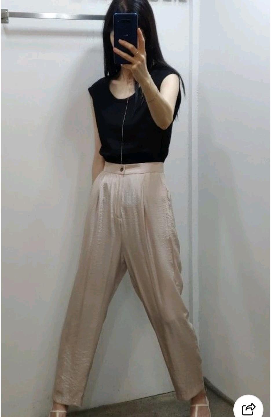 리버젠 블랙 페플럼 블라우스 6 3