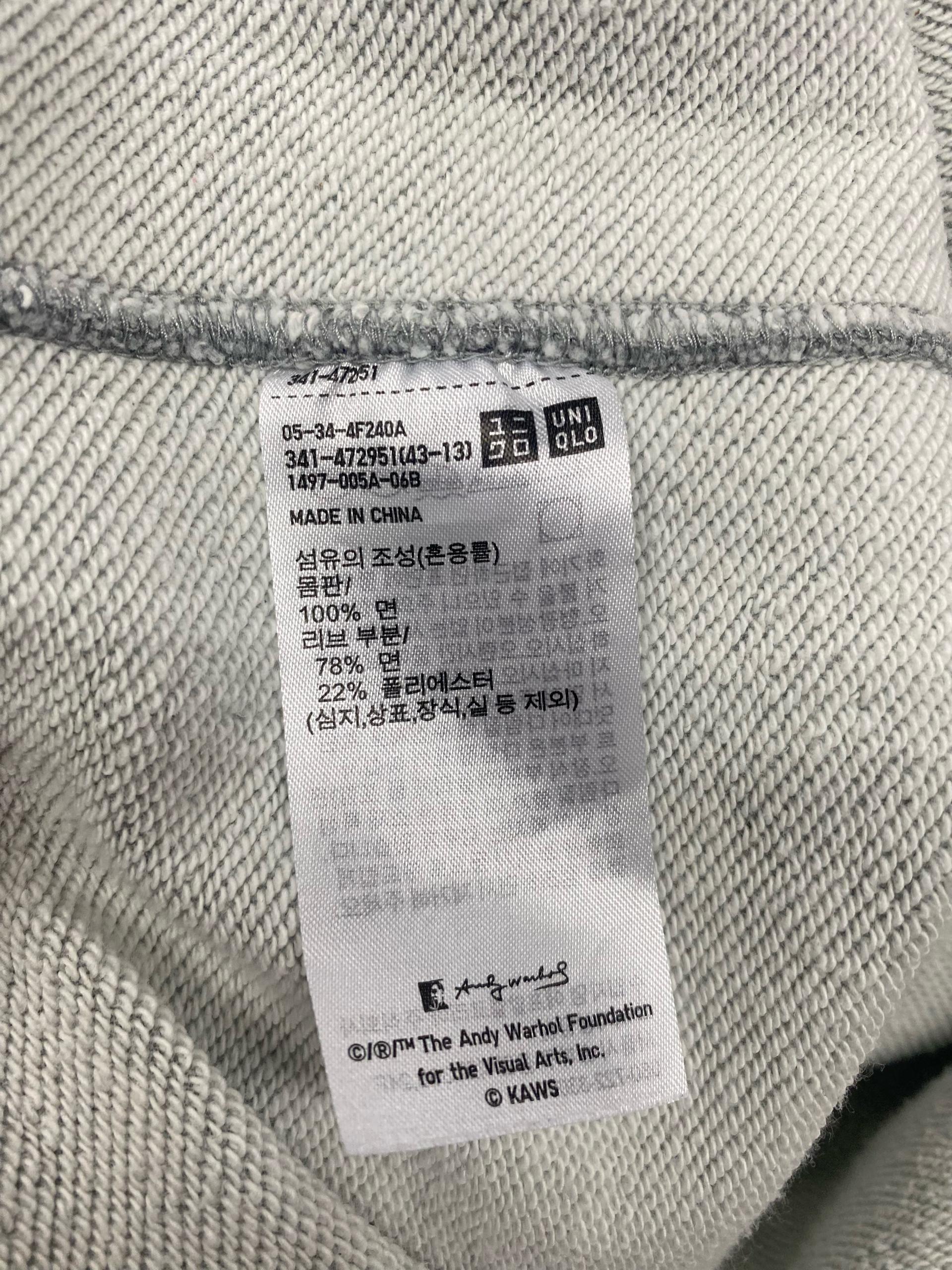 유니클로 x 카우스 x 앤디워홀 스웻맨투맨 L 9