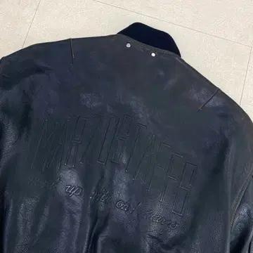 마르조 빈티지 소가죽 레더 플라이트 A-2 봄버 자켓 (100) 5