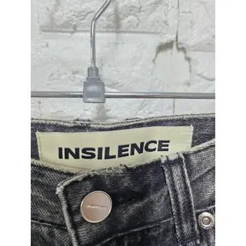 28인치 인사일런스 와이드핏 블랙데님팬츠 흑청바지 C616 3