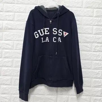 L 게스 GUESS 네이비 후드집업 C690 2