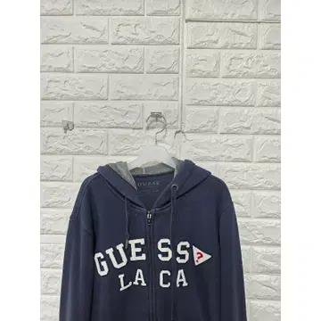 L 게스 GUESS 네이비 후드집업 C690 6