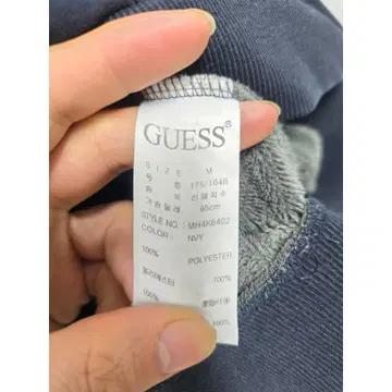 L 게스 GUESS 네이비 후드집업 C690 4