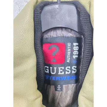 L 90s 게스 GUESS 올드스쿨 레더 바시티 자켓 점퍼 C747 3