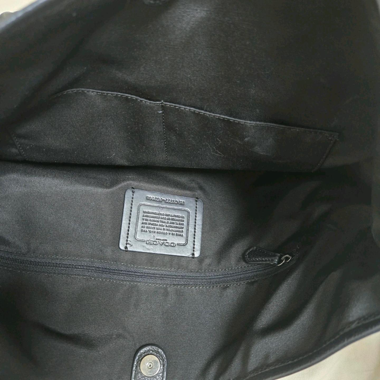코치 블랙 나일론 가죽 숄더백 보부상가방 수납가방 3