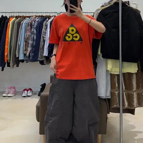 나이키 acg 자이언트 로고 오렌지 10