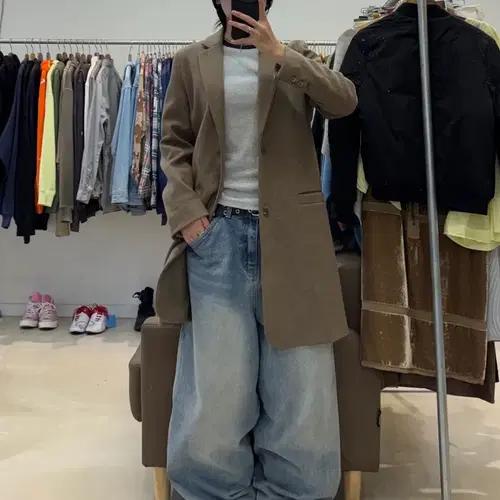 아페쎄 브라운 울 코트 6