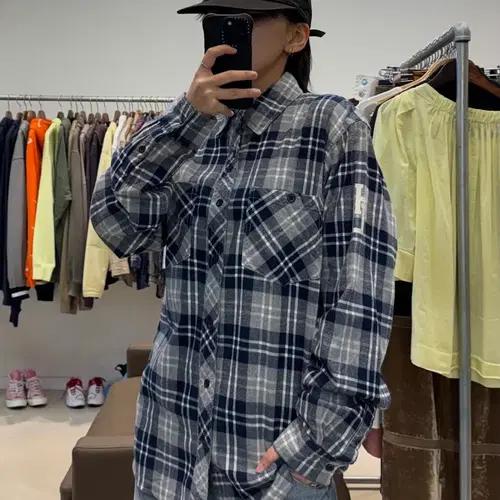 할리 데이비슨 체크 플란넬 셔츠 8