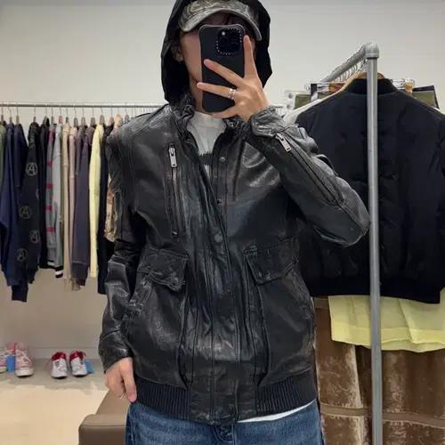 질스튜어트 뉴욕 브러쉬드 레더 자켓 8