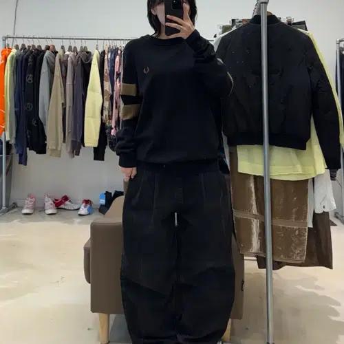 프레드페리 팁드 슬리브 크루넥 니트 6