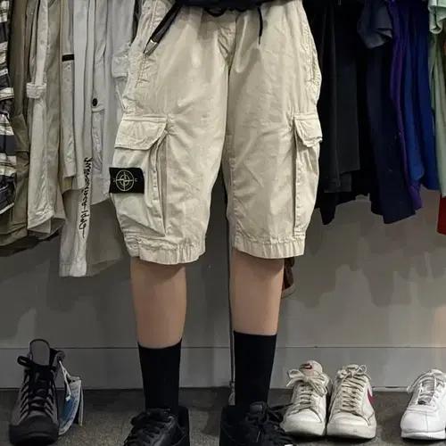 스톤아일랜드 와펜 카고 하프팬츠 7