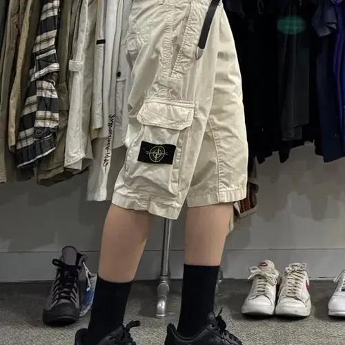 스톤아일랜드 와펜 카고 하프팬츠 9