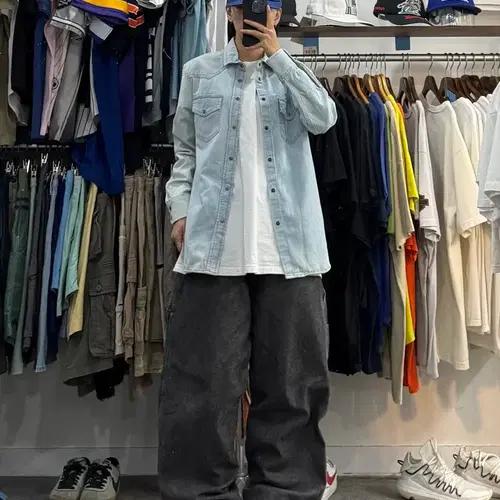 00s 디젤 투포켓 데님셔츠 4