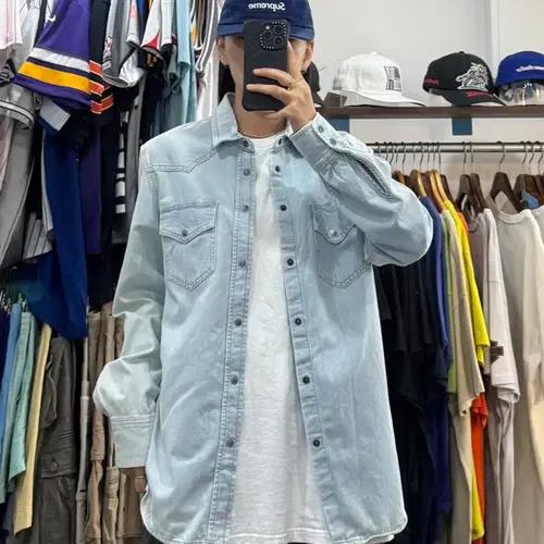 00s 디젤 투포켓 데님셔츠 2