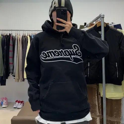 슈프림 x MCMXCIV 러플 스크립트 후드티 6