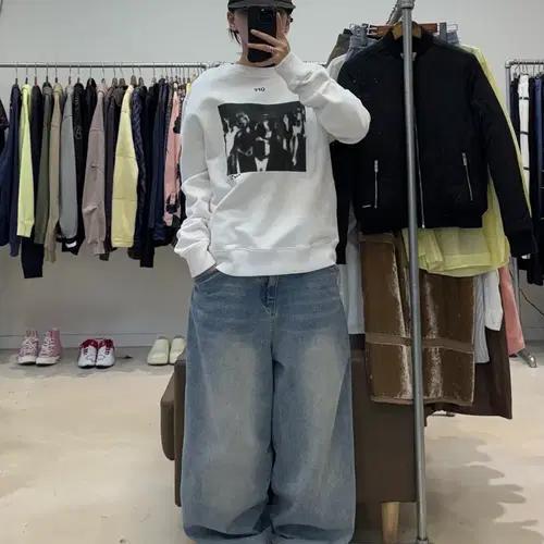 오프화이트 스프레이 페인팅 맨투맨 6