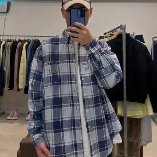 00s 엠포리오 아르마니 플란넬 체크 셔츠 10