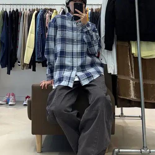 00s 엠포리오 아르마니 플란넬 체크 셔츠 6