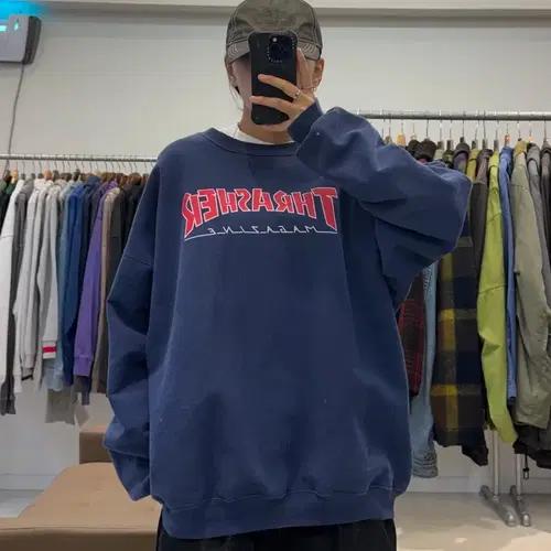 트레셔 빅로고 맨투맨 2