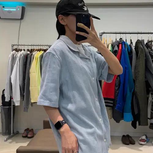 왁스 런던 시어서커 반팔 셔츠 7