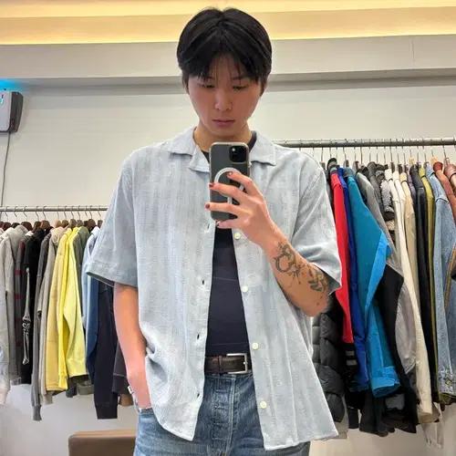 왁스 런던 시어서커 반팔 셔츠 10