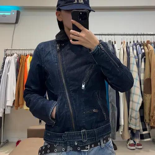 디젤 멀티지퍼 데님 무스탕 9