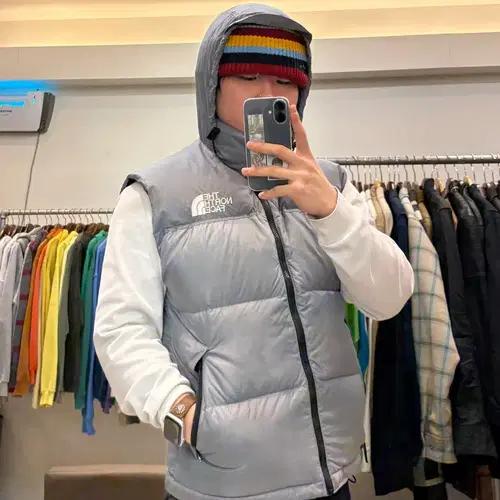 노스페이스 700 눕시 라이트그레이 패딩 베스트 10