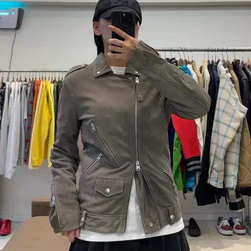 올세인츠 램스킨 밀로 바이커 자켓 8