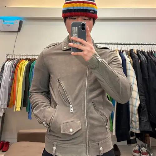 올세인츠 램스킨 밀로 바이커 자켓 11