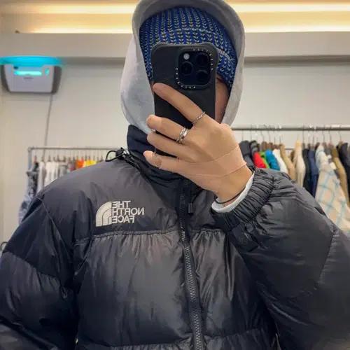 노스페이스 센터로고 눕시 패딩 8