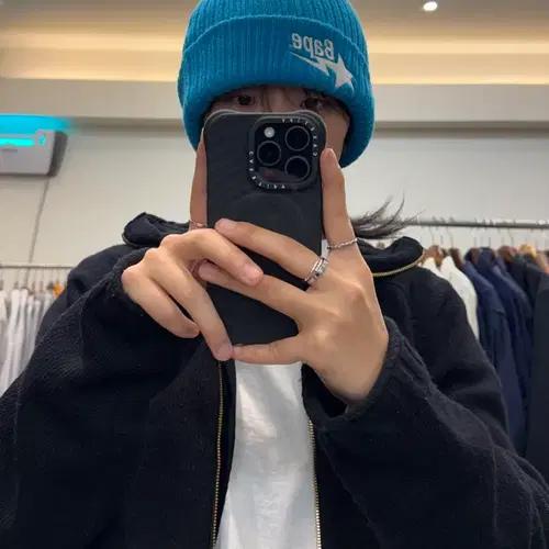 베이프 스타 자수 비니 7