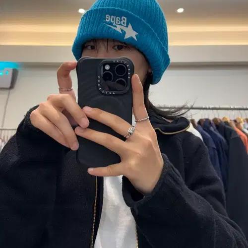 베이프 스타 자수 비니 6