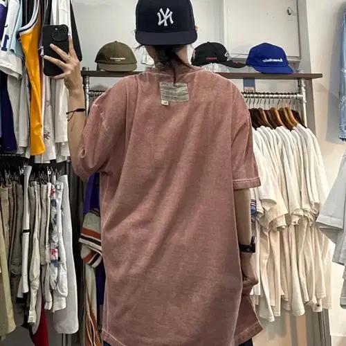 19AW 어콜드월 가먼트 다잉 워싱 반팔 8