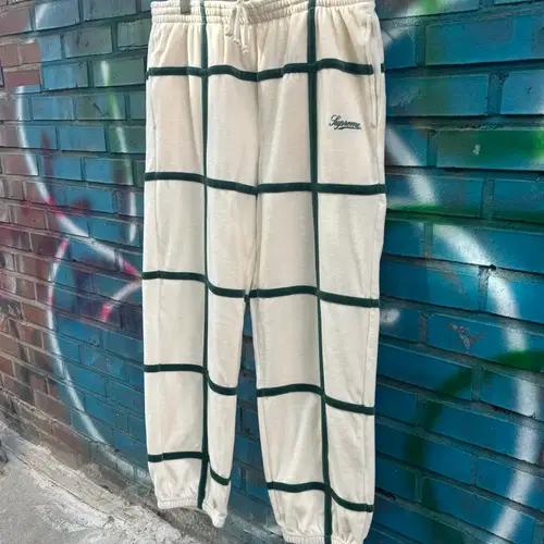 (M) 20ss 슈프림 그리드 테이핑 벨벳 팬츠 4