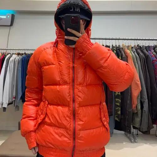 디젤 블랙골드 후드 다운 패딩 3