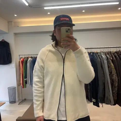 22FW 스톤아일랜드 551A4 램스울 자수 풀 집업 가디건 6
