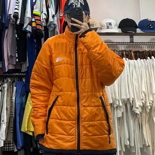 노스페이스 경량 패딩 오렌지 7