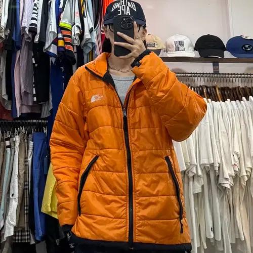 노스페이스 경량 패딩 오렌지 6