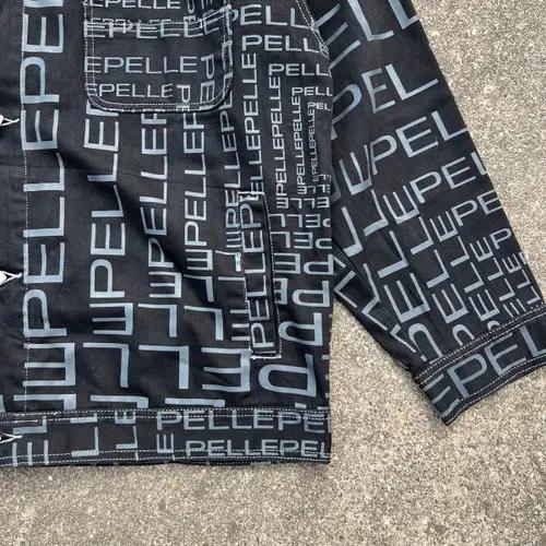 Y2K 펠레 펠레 Pelle Pelle 풀오버 프린트 자켓 4
