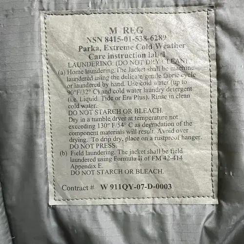 Us Army Gen III Level 7 Primaloft Park 7