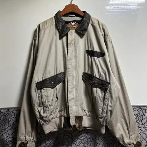 할리데이비슨 봄버 자켓 베이지 자켓 2